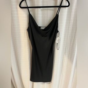 NWT- Boutique - Black Cowl Neck Dress - M